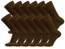 Load image into Gallery viewer, Big and Tall - 12 pairs of Diabetic Cotton Neuropathy Crew Socks (Socks Size 13-16)