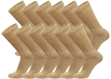 Load image into Gallery viewer, Big and Tall - 12 pairs of Diabetic Cotton Neuropathy Crew Socks (Socks Size 13-16)