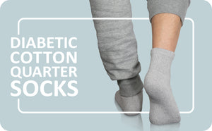 12 Pairs of Diabetic Cotton Athletic Sport Quarter Socks (White)
