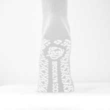 Load image into Gallery viewer, 12 Pairs of Non-Skid Diabetic Cotton Quarter Socks with Non Binding Top (White)