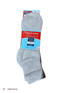 12 Pairs of Diabetic Cotton Athletic Sport Quarter Socks (Final sale)