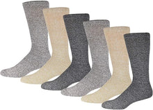 Load image into Gallery viewer, 6 Pairs of Thermal Merino Wool Warm Diabetic Socks, Assorted (Size 10-13)-(Final Sale)
