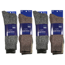 Load image into Gallery viewer, Packs Of Dark Assorted Merino Wool Blend Crew Thermal Socks