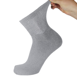 60 Pairs of Diabetic Low Cut Athletic Sport Ankle Socks (Grey)