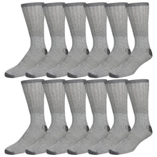 Load image into Gallery viewer, Grey Merino Wool Winter Thermal Boot Socks -12 Pairs