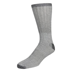 Grey Merino Wool Winter Thermal  Boot Sock