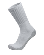 Load image into Gallery viewer, 12 Pairs of Heavy Duty Steel Toe Work Crew Cotton Socks, US Men's Shoe Size 9-12