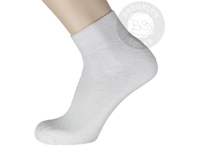 12 Pairs of Ankle Athletic Sports Socks, White