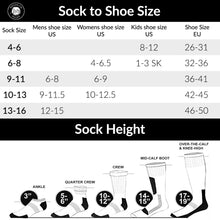 Load image into Gallery viewer, 12 Pairs of Heavy Duty Steel Toe Work Crew Cotton Socks, US Men's Shoe Size 9-12
