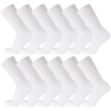 Load image into Gallery viewer, 12 Pairs of Premium Cotton Loose Top Diabetic Neuropathy Crew Socks (Size 9-11)-(Final Sale)