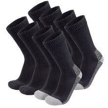 Load image into Gallery viewer, 8 Pairs of Diabetic Slipper Socks, Extra Thick Warm Cotton Crew Triple Cushioned Socks (Size 10-13)