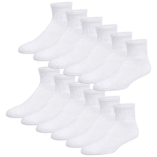 Load image into Gallery viewer, 12 Pairs of Women&#39;s Diabetic Cotton Quarter Socks (Size 9-11)-(Final Sale)
