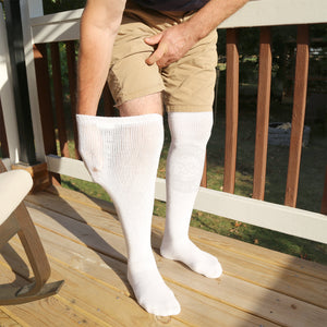 8 Pairs of Diabetic Over the Knee Cotton Socks