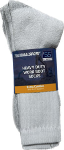 12 Pairs of Heavy Duty Steel Toe Work Crew Cotton Socks (Size 10-13)-(Final Sale)