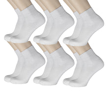 Load image into Gallery viewer, 12 Pairs of Ankle Athletic Sports Socks, White