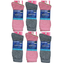 Load image into Gallery viewer, Packs Of Light Assorted Merino Wool Blend Crew Thermal Socks