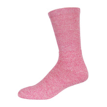 Load image into Gallery viewer, Pink Merino Wool Blend Crew Thermal Sock