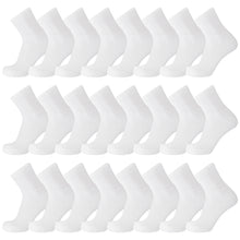 Load image into Gallery viewer, White Diabetic Quarter Length Sport Cotton Socks Bulk Of 60 Pairs
