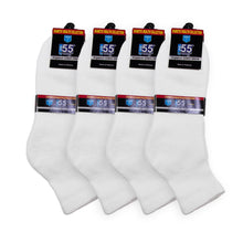 Load image into Gallery viewer, Packs Of White Loose Top Athletic Socks Recommended For Symptoms Of Diabetes Edema And Neuropathy Cotton Blend