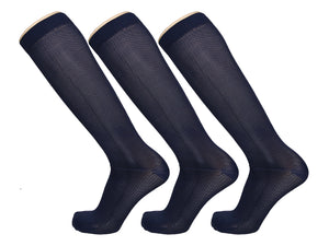 3 Pairs of Compression Knee High Stocking 10-20 mmHg, Medical Circulation Socks for Women & Men