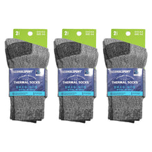 Load image into Gallery viewer, 6 Pairs of Kids Merino Wool Thermal Hiking Winter Socks, Grey