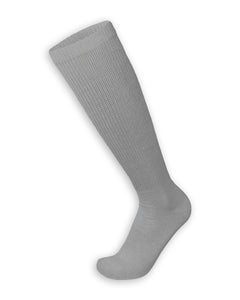 6 Pairs of Diabetic Over the Calf - Knee High Cotton Socks (Gray)